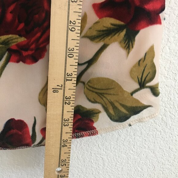 Nasty Gal Size 8 Rose Floral Devore Cowl Slip Mini Dress Party/Cocktail - Picture 10 of 15